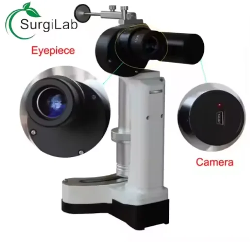 Portable Optical Slit Lamp Microscope For Veterinary Use Handheld Slit Lamp For Pet Clinics