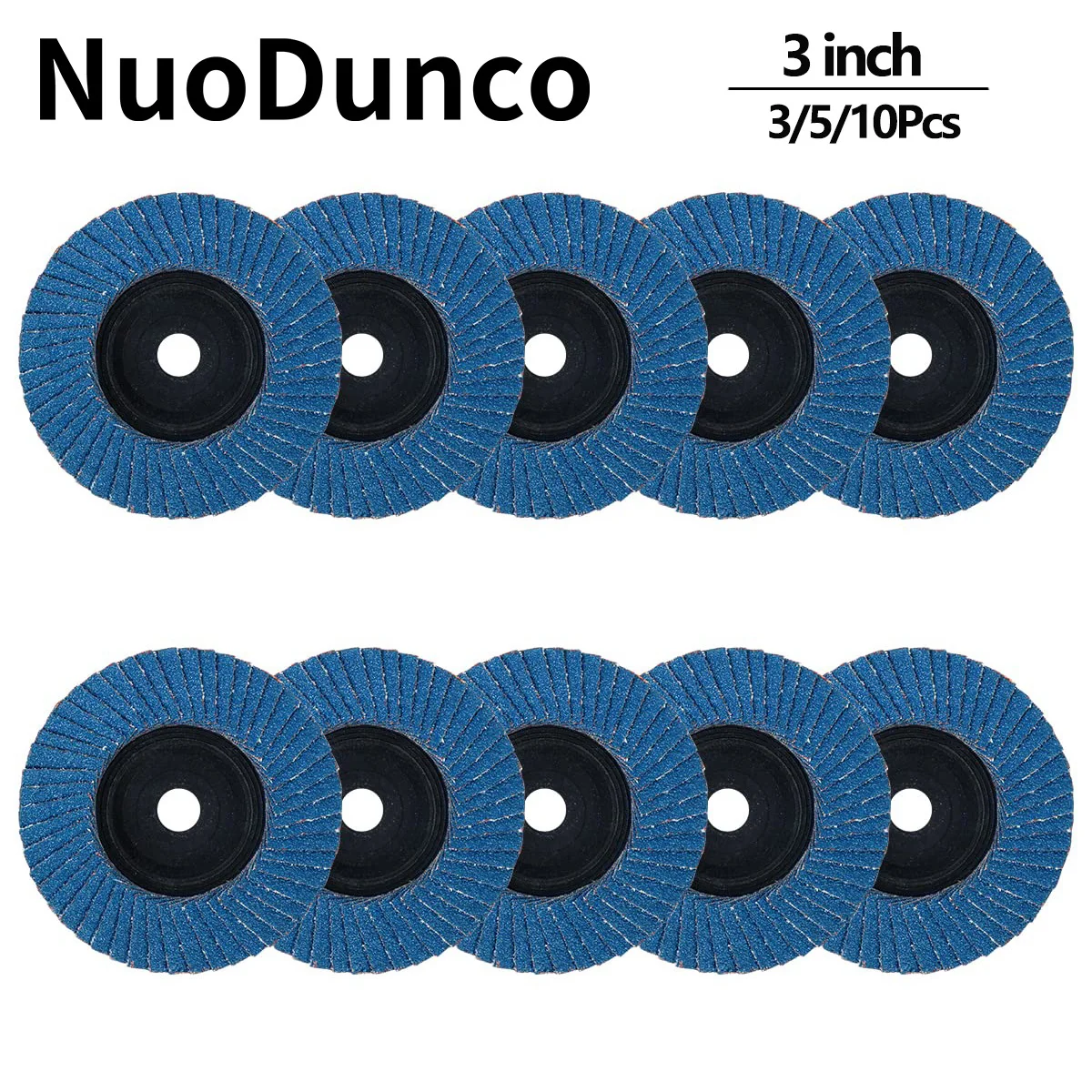 3/5/10Pcs 3inch Flat Flap Discs 75mm Zirconia Grinding Wheel Mini Sanding Disc for Angle Grinder  Metal Wood Polishing Abrasive
