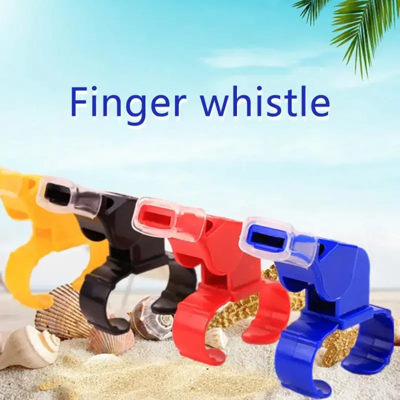 1pc Outdoors Finger Whistle Silicone Tooth Guard Professional Training Outdoor Activities Camping Hiking Souvenirs Whistles