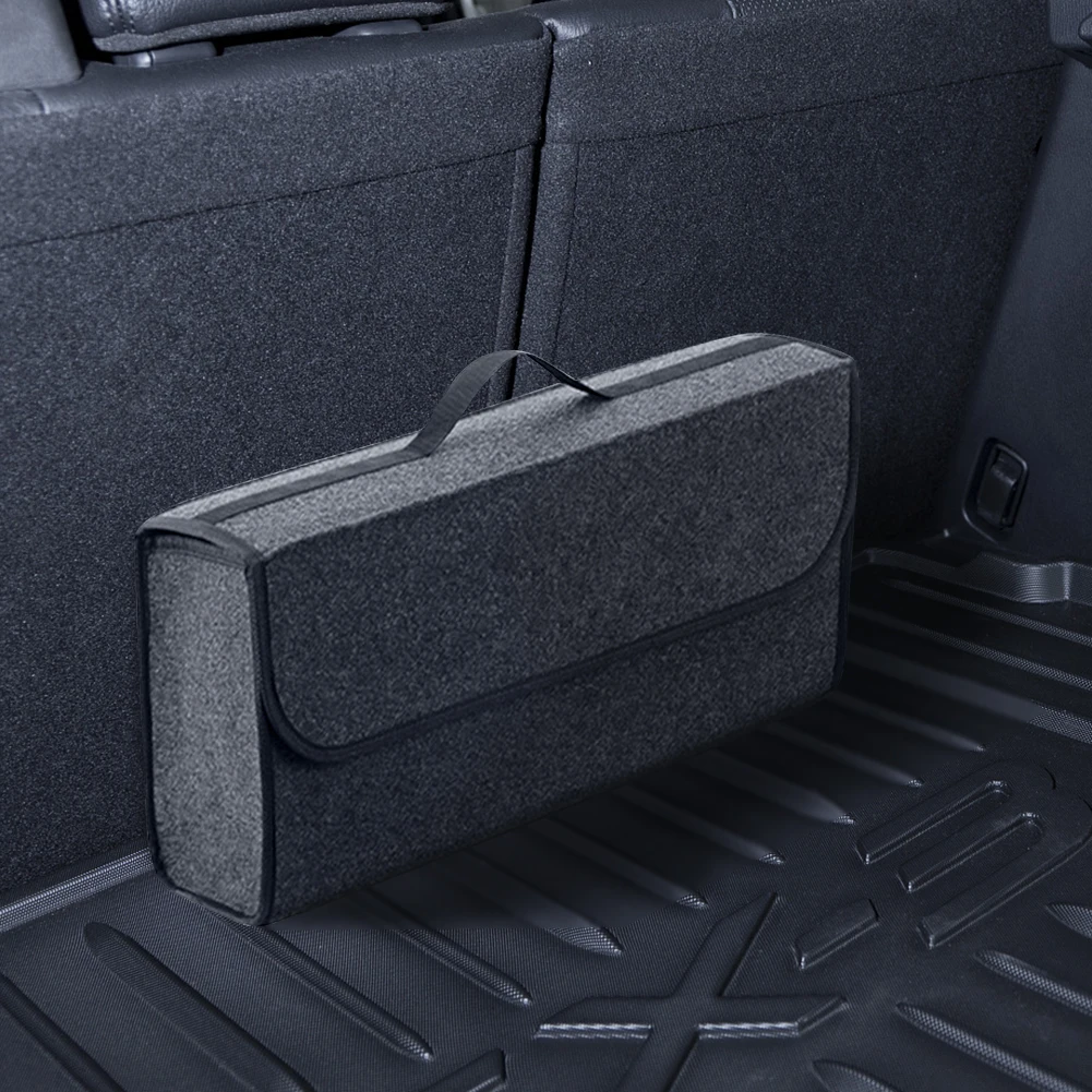 

Trunk Organizer Box Multi-Pocket Tidying Bag Car Trunk Organizer Portable Car Trunk Organizer Auto Interior Stowing Tidying