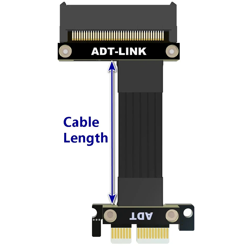 U.2 Interface U2 To PCIE 4.0 X1 SFF 8639 NVMe Pcie SSD Extension Data Adapter Transfer Cable Right Angle PCIE 1X To SFF8639