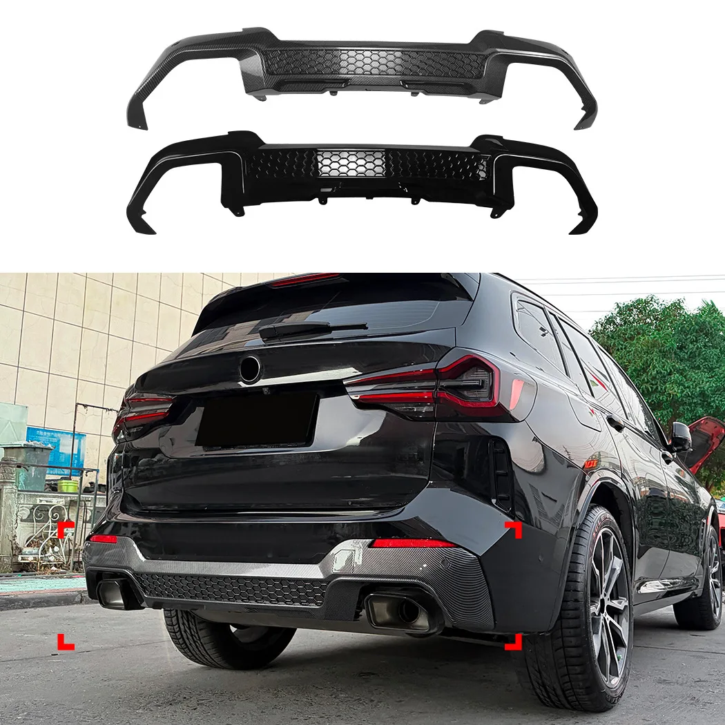 

For BMW X3 G01 LCI M Sport 2022-24 X3M Tail lip rear lip spoiler surround modification