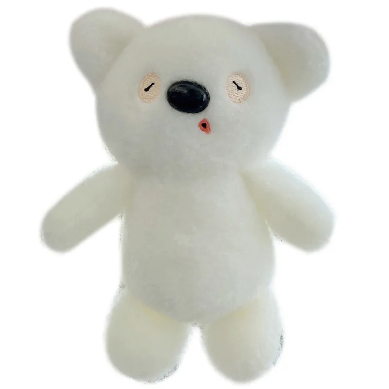 Urso Kawaii criativo para crianças, brinquedos de pelúcia macios, animais nerd fofos, pingente de chaveiro, boneca com charme, presente infantil, 13cm