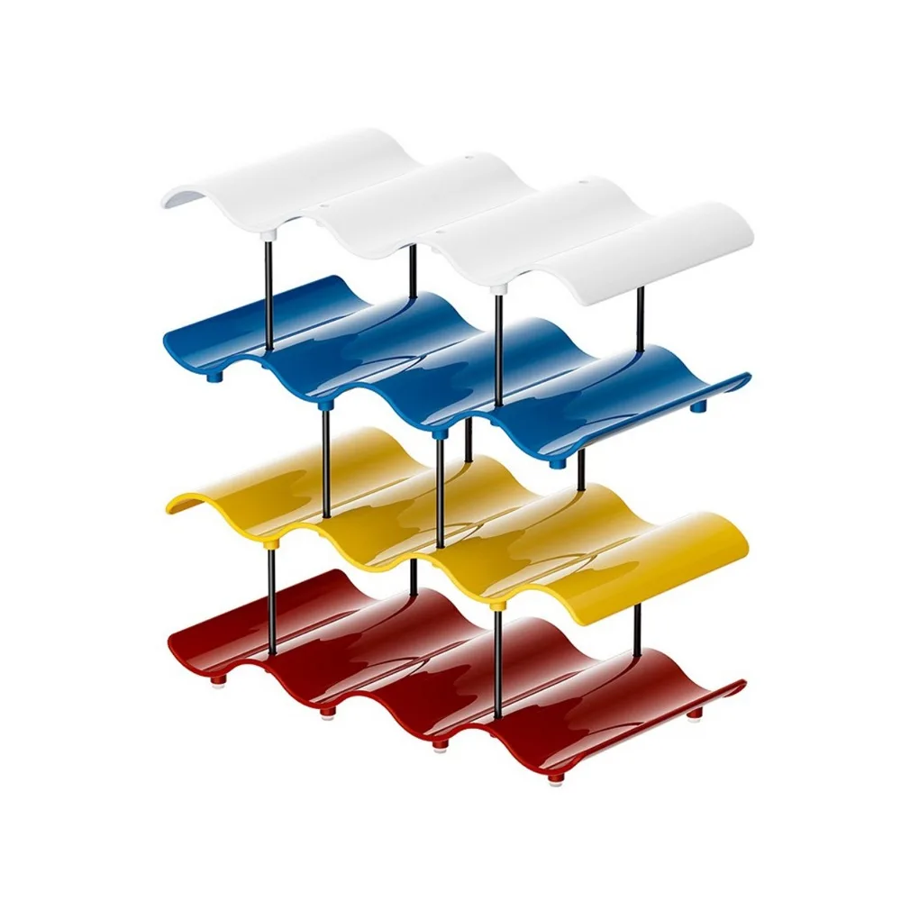

2/3/4 Layers Wavy Multi-layer Finishing Rack Plastic Anti-Fall Cup Storage Rack Saving Space Large Capacity