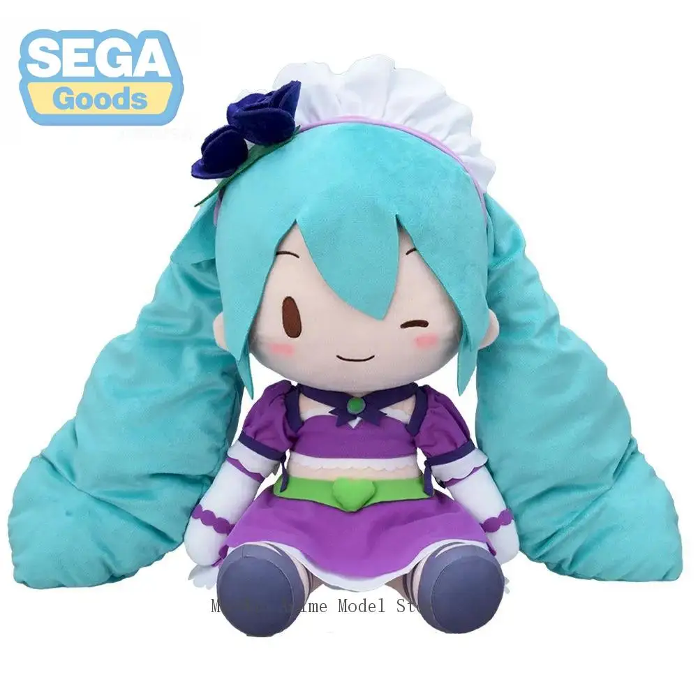 

Original SEGA Hatsune Miku (KIrarin Purple, LL) FuwaFuwa Plush Doll 40Cm kawaii Pillow Anime peripherals Doll Toys Girl Gift