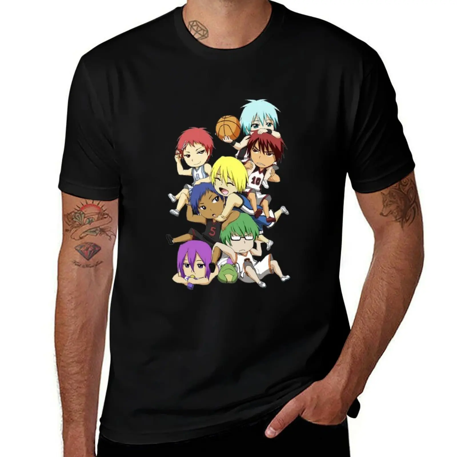 Kuroko no Basket Chibi T-Shirt Comfortable Daily Wear Tee T-Shirt