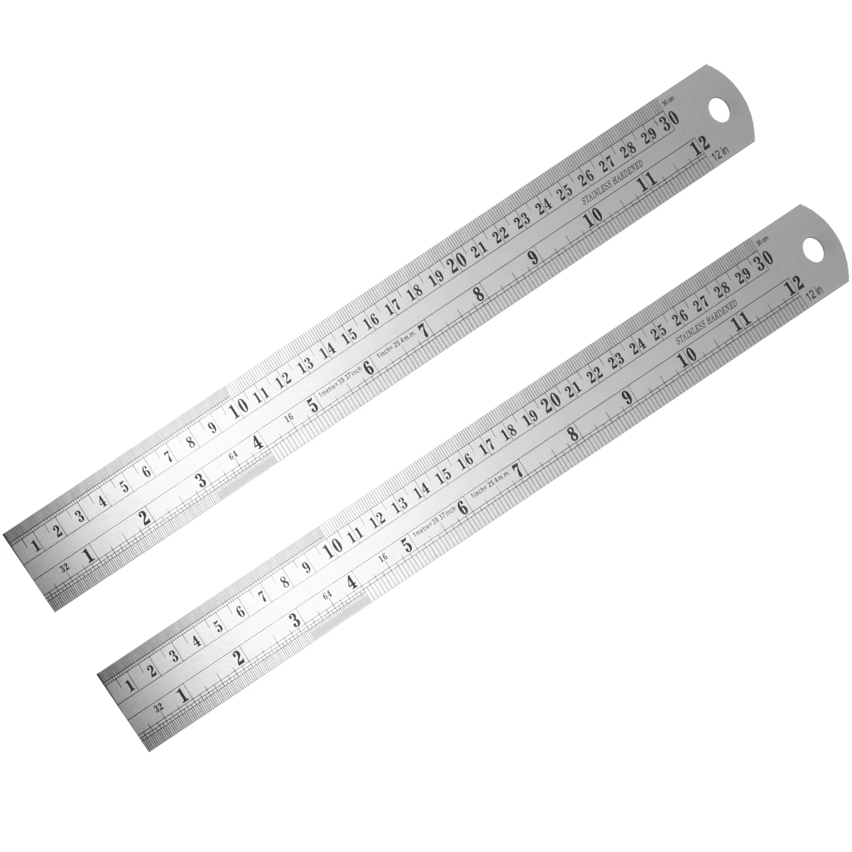

4pcs Stainless Steel Ruler Small Size Double Scale Children Learning Tool School Supplies Drafting Tools Drawing Measuring