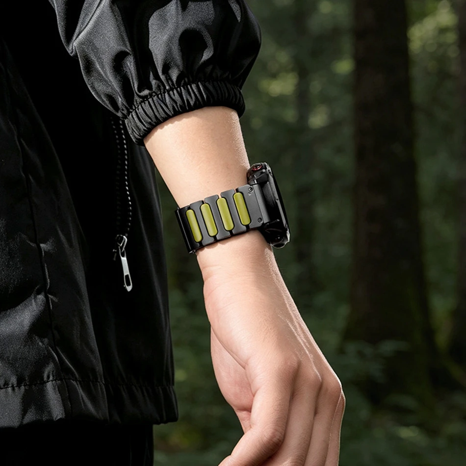Pasek tytanowy 26mm 22mm do Garmin Fenix 8 51mm 47mm 7 X Pro 6 5X 5Plus 3 HR, opaska magnetyczna do Forerunner 965 745 935 — zdjęcie produktu 3