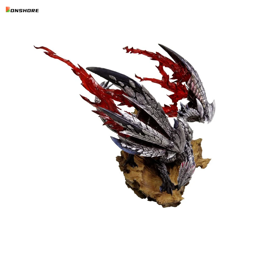 

22cm Statue Authentic Mysterious Red Light Rage Sky Comet Dragon CFB Monster Hunter MH Model PVC Handmade Gift Collection Spot