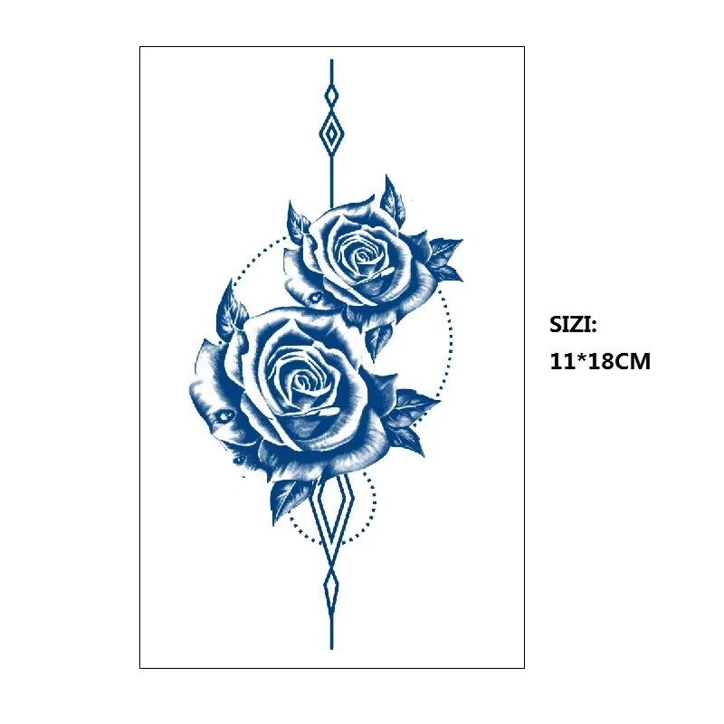 Semi-permanent Planet Fox Flower Juice Herbal Gradient Tattoo Sticker Lasting 15 Days Simulation Water Transfer Printing Sticker