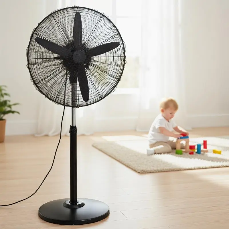 Durable Dustproof Cover for Electric Vertical Floor Fans Industrial Use Keeps Fans Dust-Free
