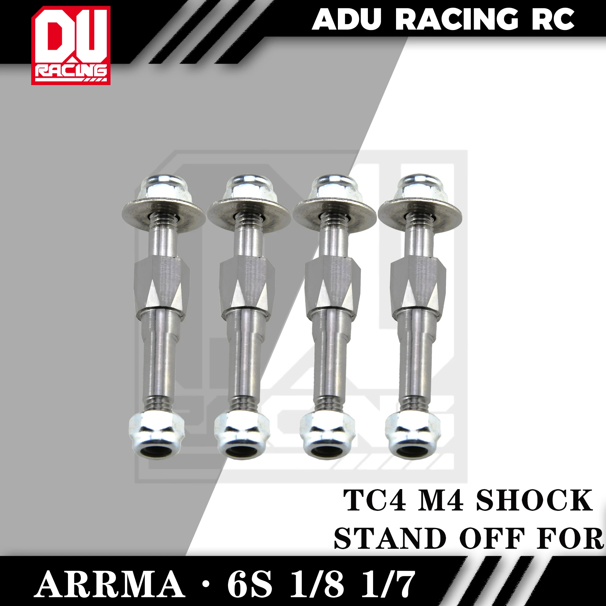 ADU Racing  TC4 M4 SHOCK STAND OFF FOR ARRMA 6S 1/8 AND 1/7