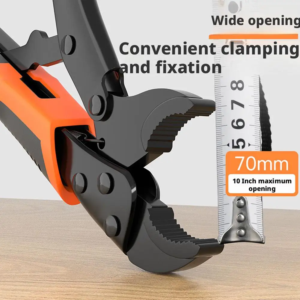 Multifunctional Locking Pliers Wide Opening Steel Vice Grips Heavy Duty Clamp for Pipe/Nut/Bolt/Automotive & Construction Work