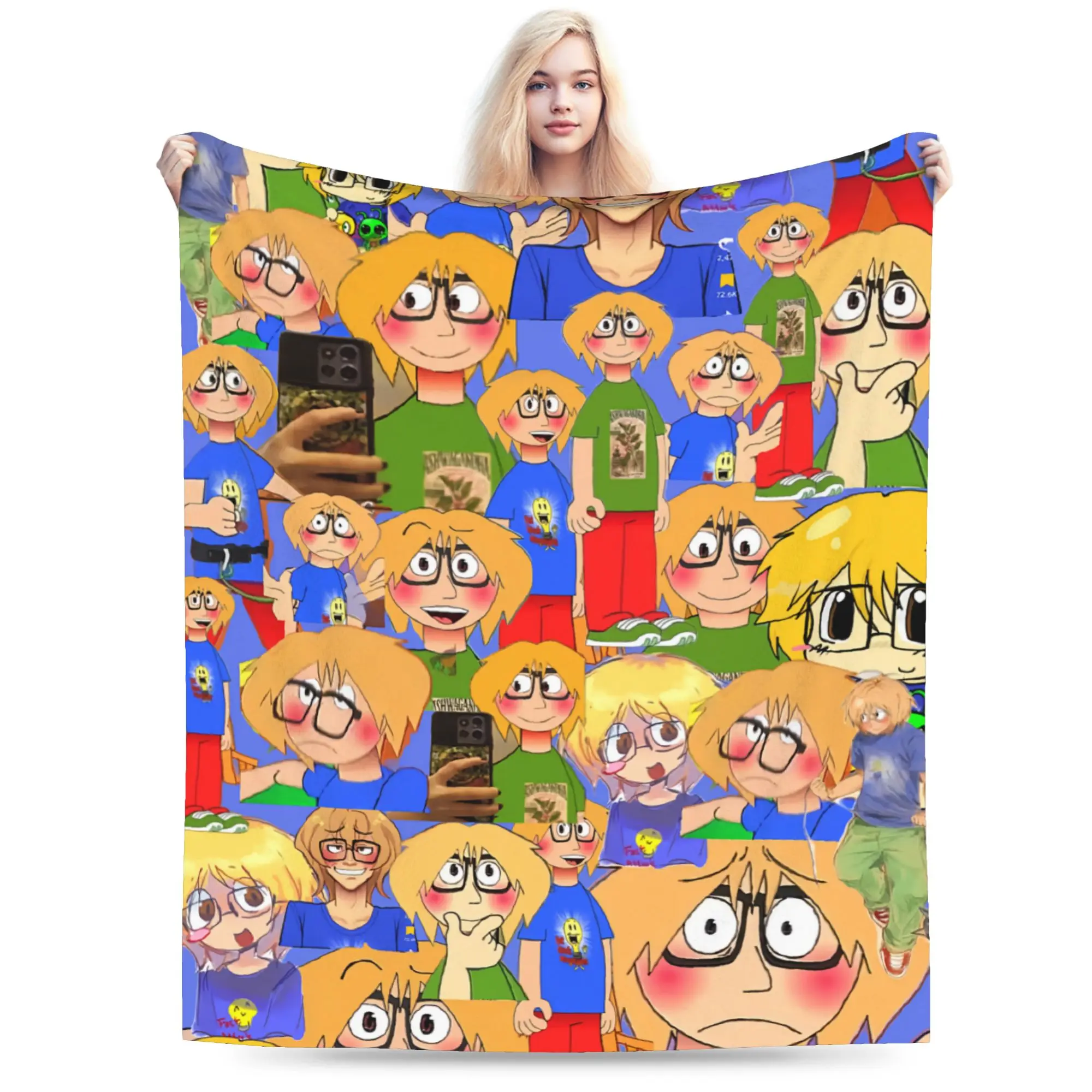Super Soft F-Fact A-Attack Adventures Throw Blanket Premium Fleece Flannel Lightweight Bed Blanket Super Cozy Blankets