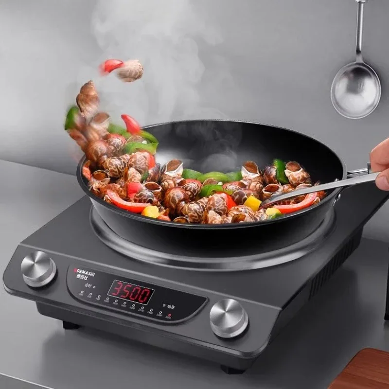 Fornello a induzione concavo per uso domestico Fornello a induzione a fuoco feroce ad alta potenza Fornello elettrico commerciale