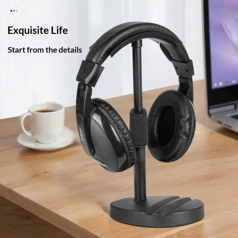 Durable Desktop Headphone Stand Universal Aluminum Alloy Non-Scratch Headset Holder for Gaming Room Office Home Organization