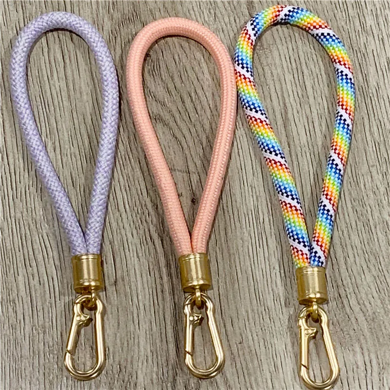 Universal Woven Phone Lanyard Personalized Wrist Strap Short Mobile Phone Rope Security Wristband Portable Anti-lost Phone Chain