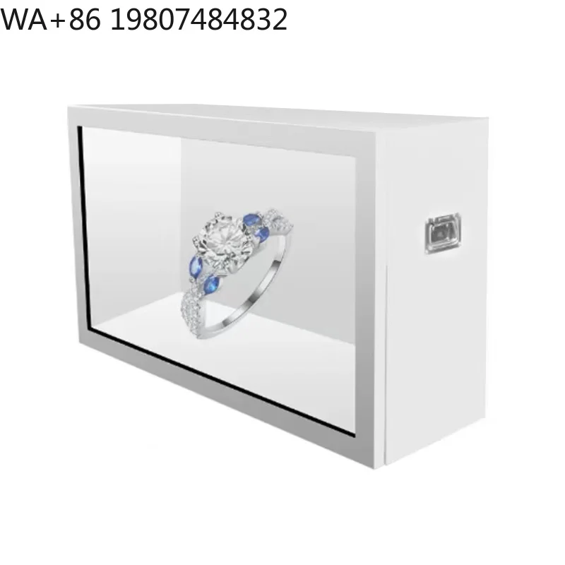65inch Transparent LCD Advertising Display Screen , Interactive Touch Showcase Hologram Box, 3D Holographic Display