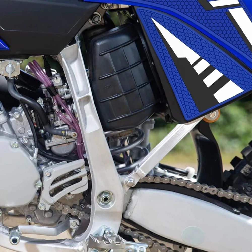 لياماها YZ250F YZ125X YZ250X 2023-2024 وسادة خزان الوقود ، ملصق خزان الوقود ، وسادة الجر ، ملصق خزان الوقود الجانبي المضاد للانزلاق