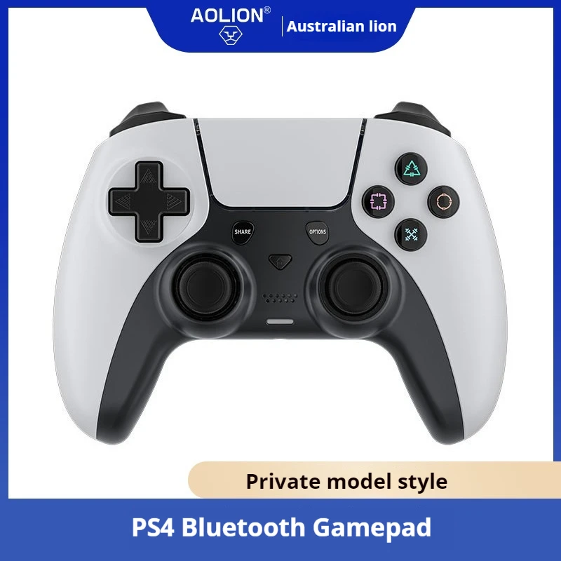 

AOLION Bluetooth Wireless Ps4 Game Handle E-Sport Pc Vibration Body Sensation Continuous Hair With Back Button Halloween Gifts