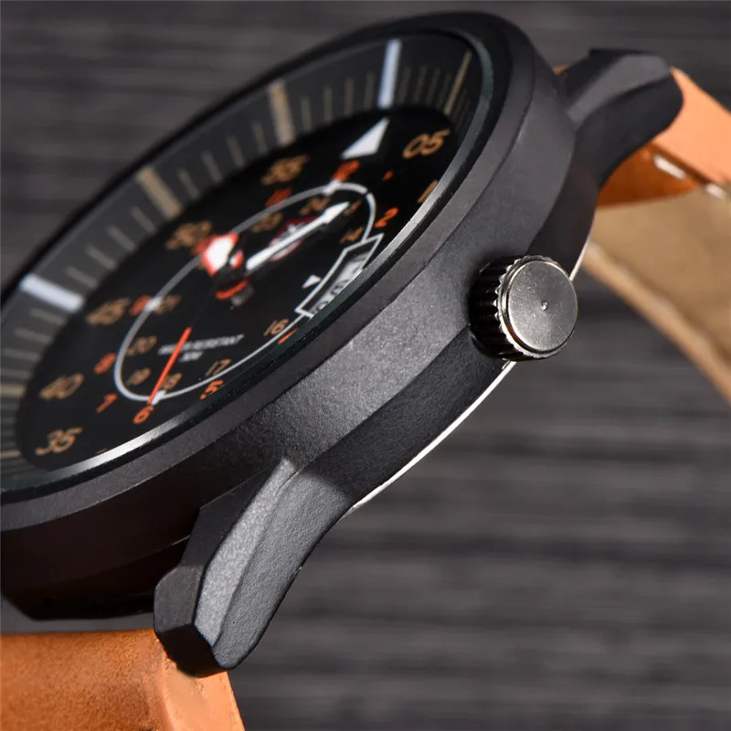 XINEW 브랜드 저렴한 시계, 학생용 패션 가죽 밴드, 심플 스포츠 날짜 쿼츠 시계, Erkek Barato Saat Relogios Masculinos