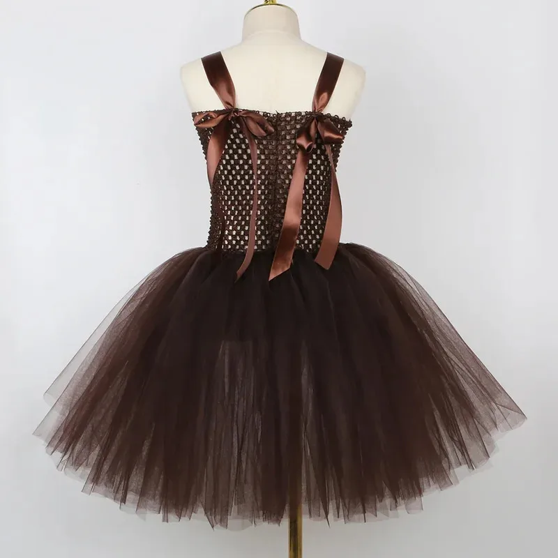 Costume da ragazza di Natale per uomo di pan di zenzero Festival per bambini Abiti da festa di Natale Abiti per bambini Abito tutu di biscotti di pane di zenzero di Natale