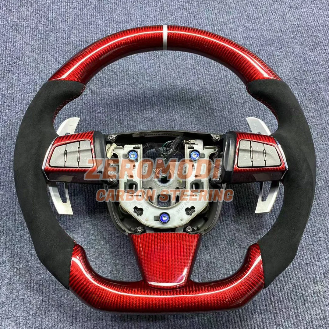 

Customized 100% Carbon Fiber With Leather Steering Wheel for Cadillac CTS CTS-V 2008-2012 SRX 2010-2012