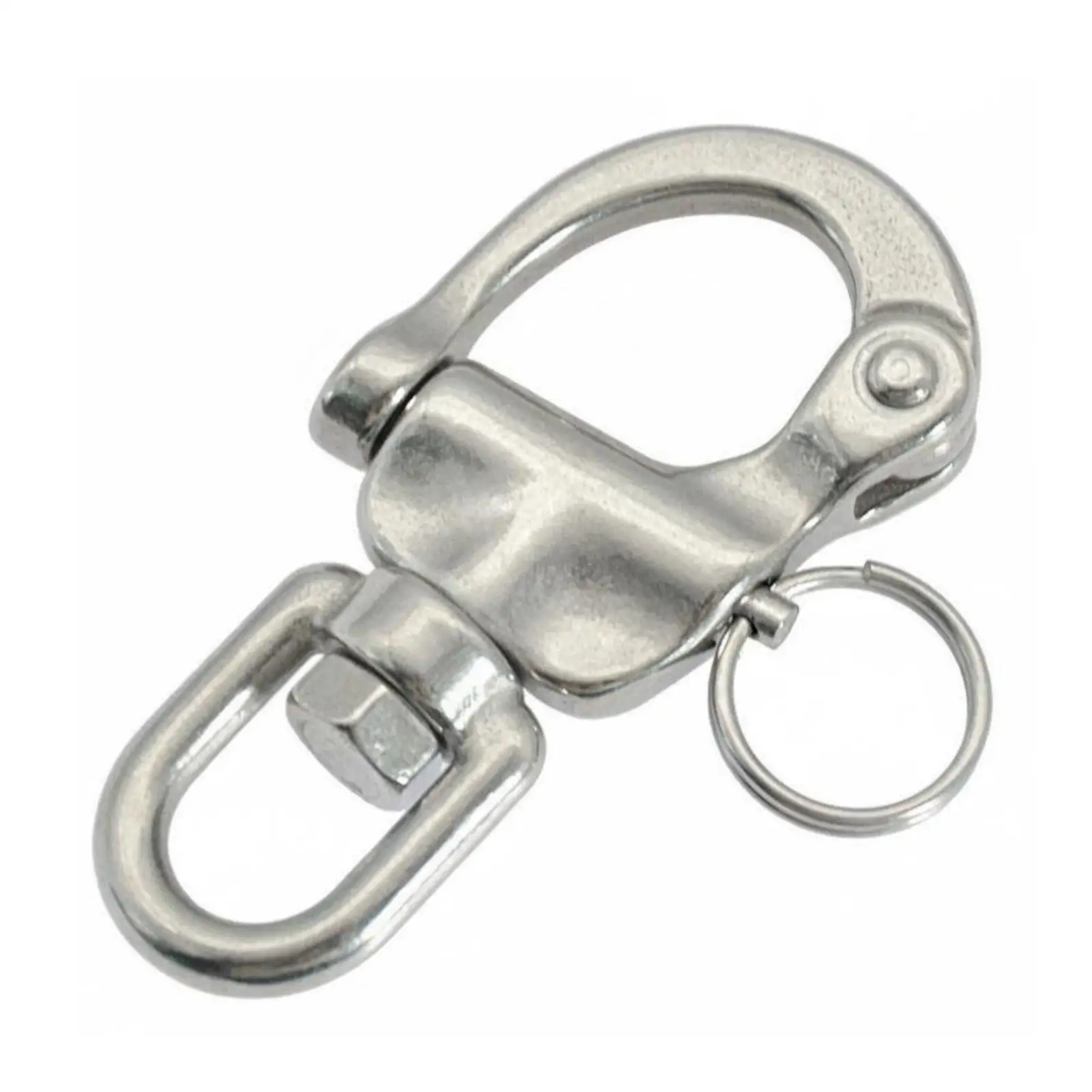 Stainless Snap Hook Swivel 316 Grade Quick Detach for Ropes Chains Sailing Lines Diving Gear Use