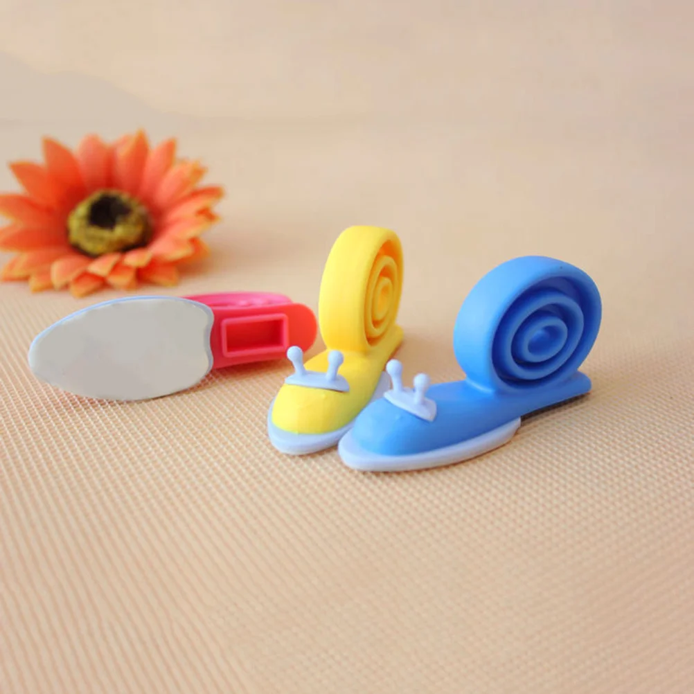 

20 шт., детские дверные упоры в форме улитки, красочные износостойкие пластиковые защитные детские пальцы, предотвращающие удаление двери для кухни