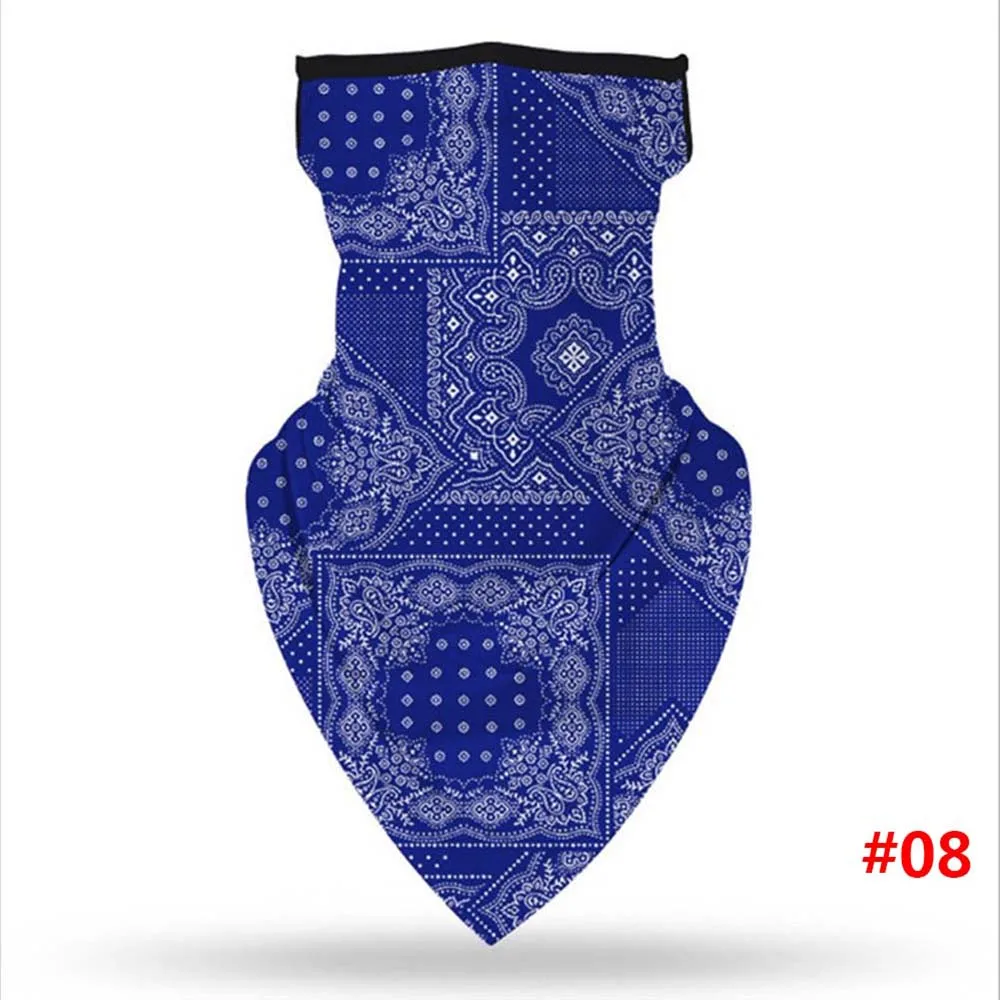 

Multi-functional Protective Silk Riding Ear Loops Windproof Sun Protection Mouth Mask Wrap Scarf Neck Protection Face Mask