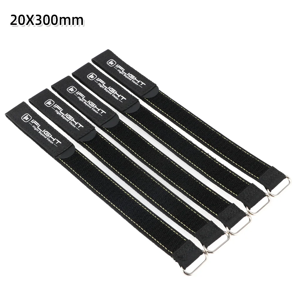 5 Stück IFlight 20mm 15mm Breite 500mm 400mm 300mm 250mm 200mm Länge Mikrofaser-Akku-Gurt Rutschfester Gürtel für FPV
