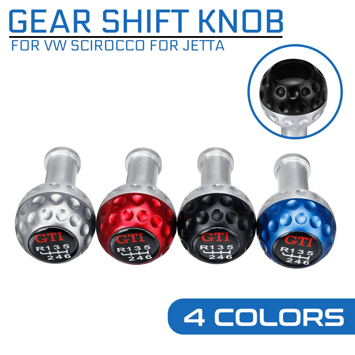 5 & 6 سرعات مع 8/10/12 مللي متر محولات الألومنيوم العالمي والعتاد التحول المقبض لشركة فولكس فاجن شيروكو ل جيتا كرة جولف أسود فضي أزرق أحمر