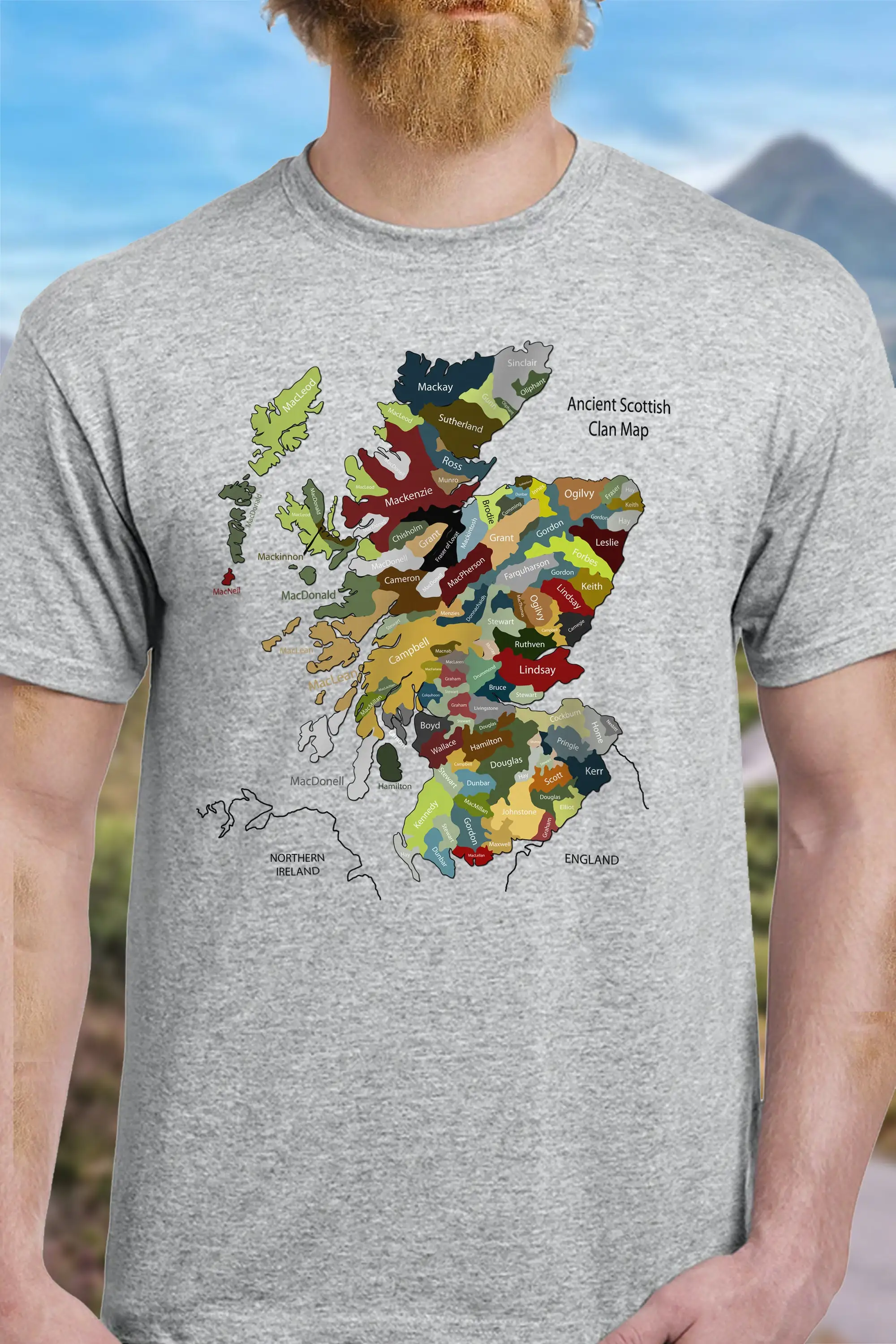 T Shirt Map Of Ancient Scotland Clan Territory Names Outlander Inspired Homes Aesthetic Clothes Scotch