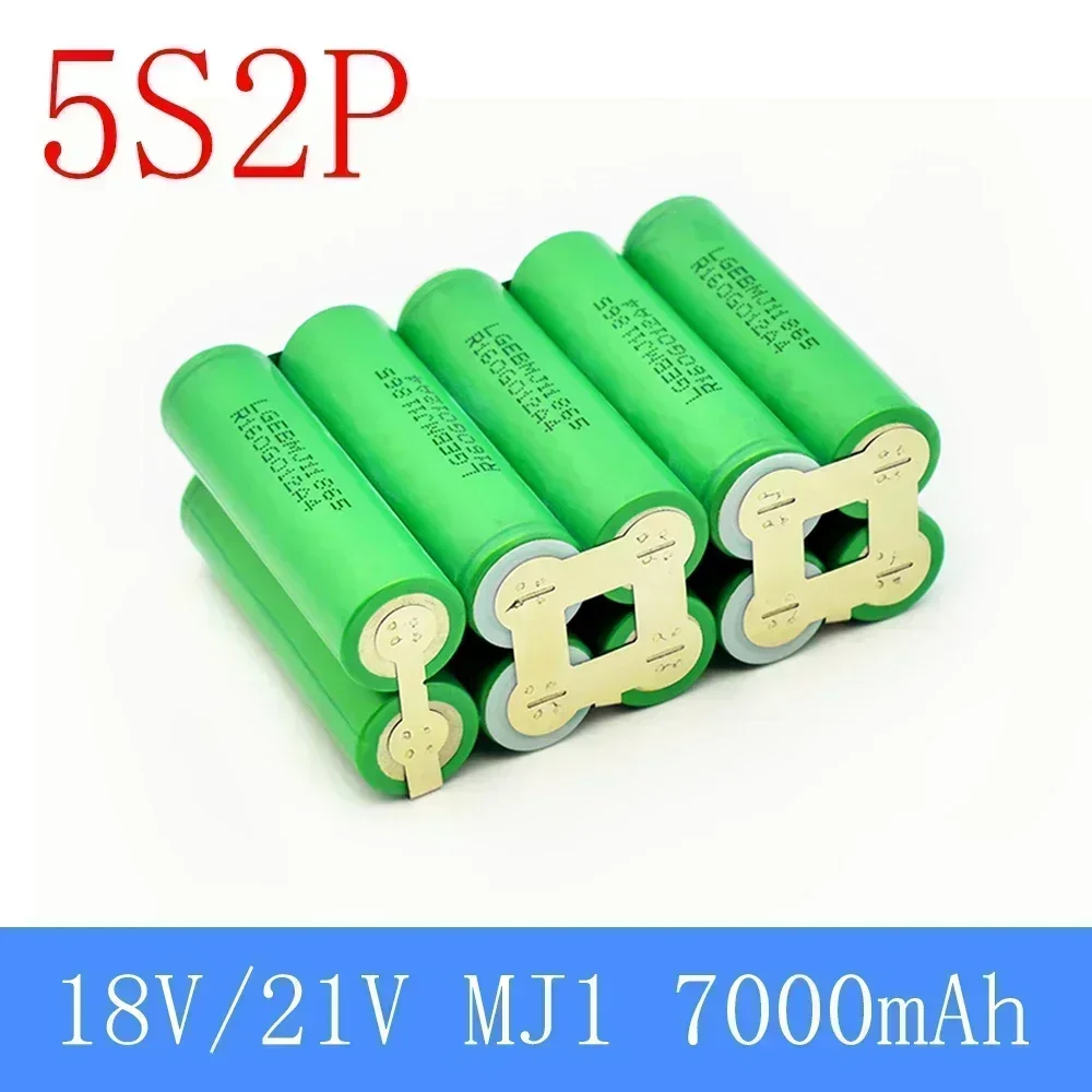 حزمة بطارية جديدة 2S 8.4V 3S 12، 6V 4S 16، 8V 5S 21V MJ1، بطارية 18650 MJ1 3500mAh، لبطارية مفك براغي 18 فولت
