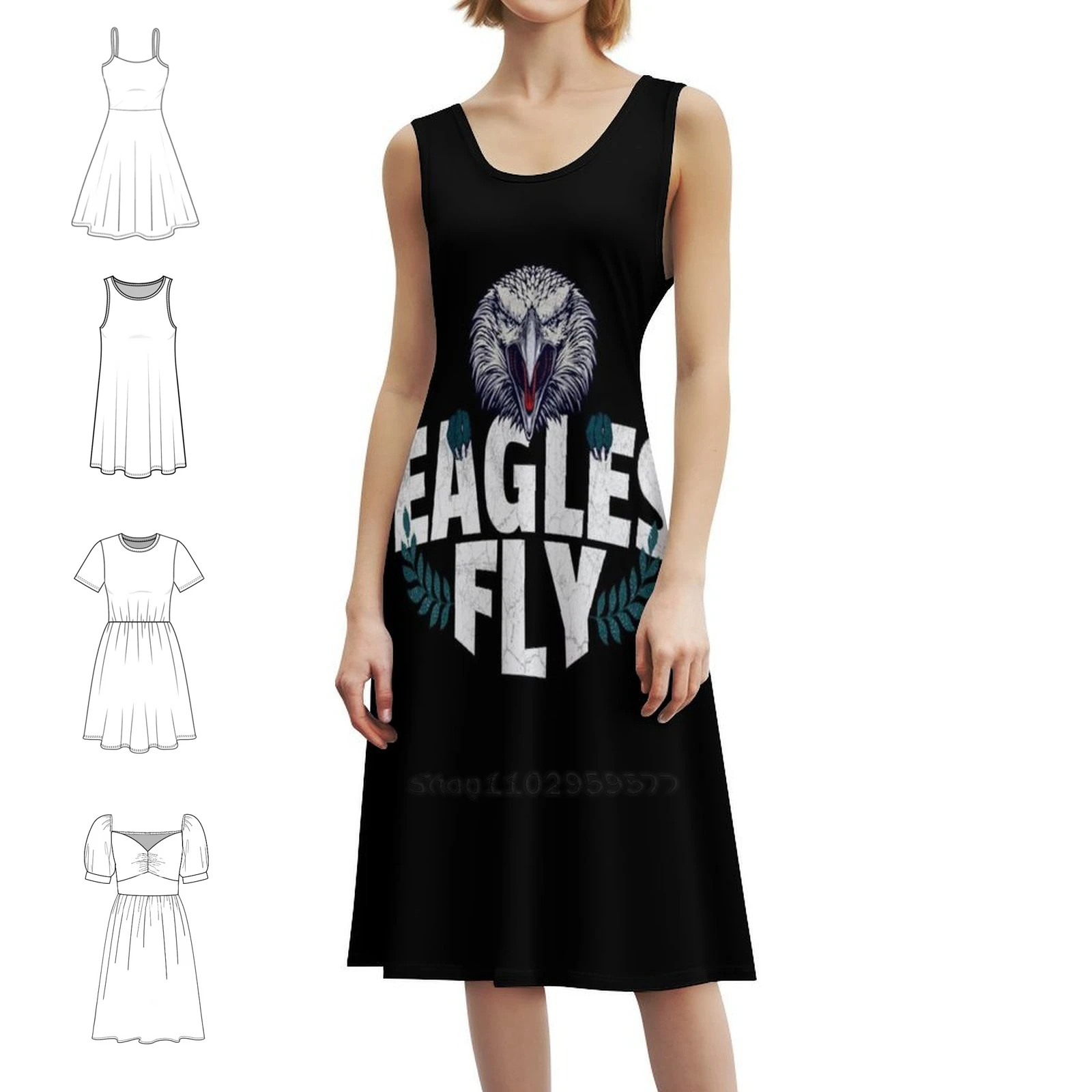 فستان حفلات أنيق للسيدات لعام 2023 على شكل حرف a مع خيارات قصيرة/طويلة/بدون أكمام فستان فيلادلفيا فيلادلفيا جيسون كيلسي #1