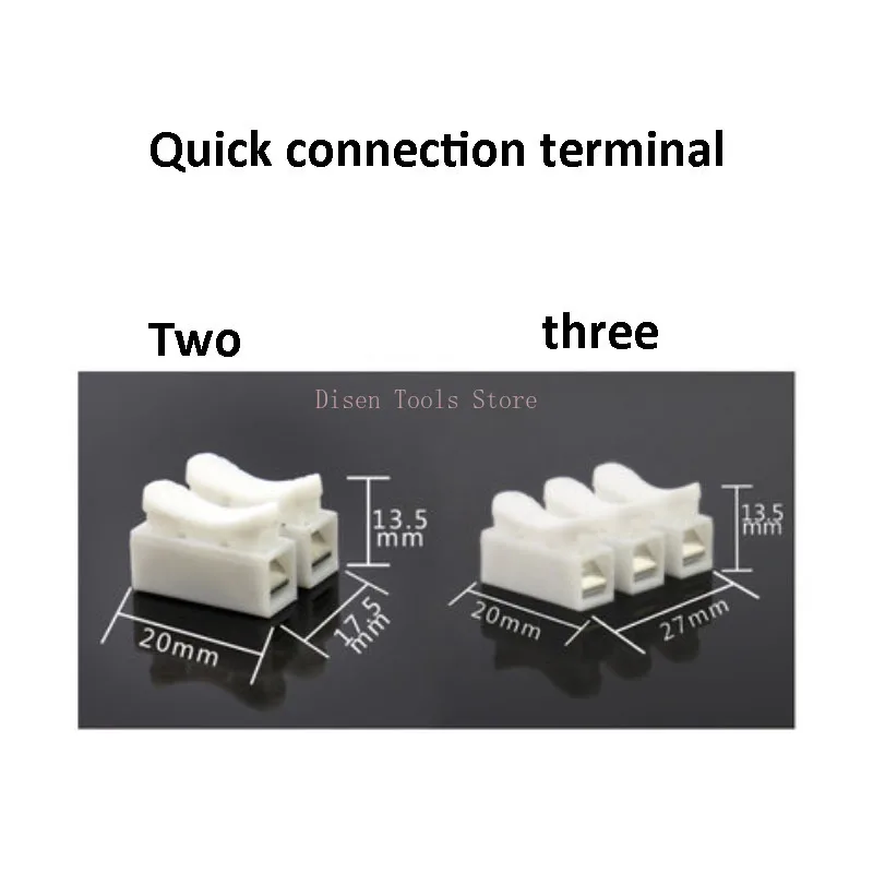 Quick Connect Terminal Two/three Position Wire Connector Self-locking Press Type Terminal Block Connector