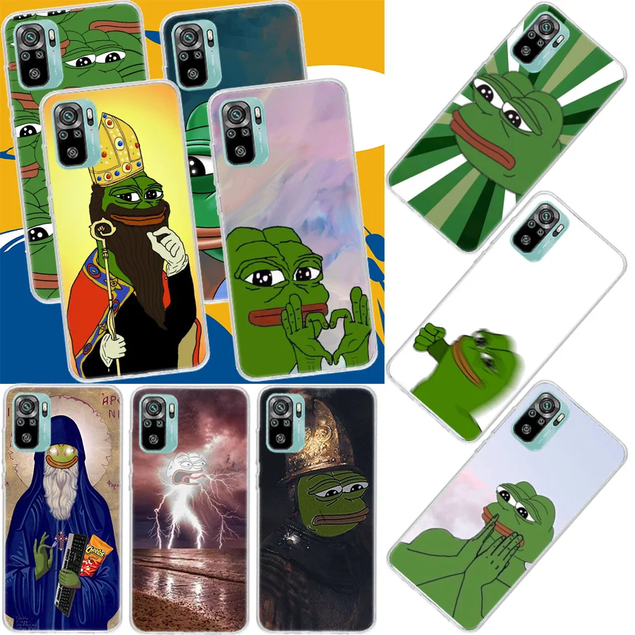 Sad Frog Meme Phone Case For Xiaomi Mi 12T Pro 12X 11 Ultra 10 12 Lite 13 5G 11i 11T 10T 9 9T 8 6X 5X Cover Soft Fundas Pattern