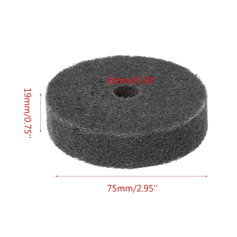 Rueda pulido fibra nylon F92C Instrumento hierro molienda abrasiva 75*19*10 mm