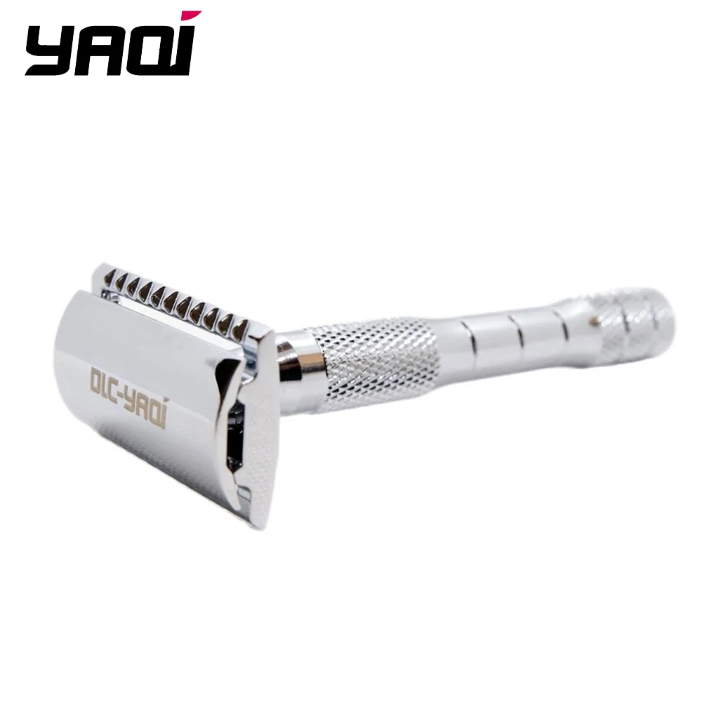 Yaqi Chrome Color Wet Shaving Double Edge Safety Razor Gift Razor Steel Razor Men Shaving Products view 2