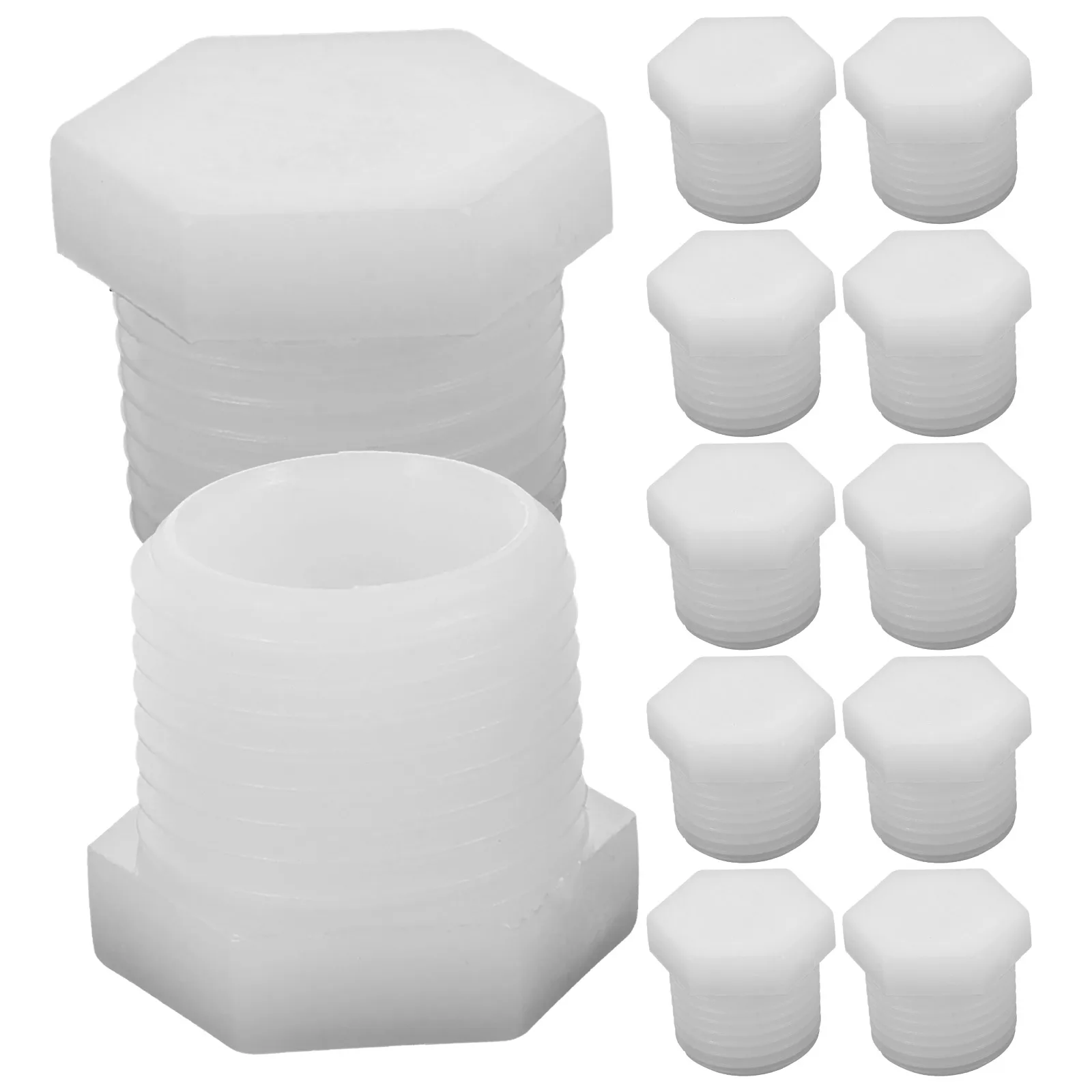 

12pcs RV Water Heater Drain Plug PVC Tools Installation Kit Accessories Durable Easy Wide Compatibility Camper Supplies