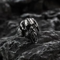 European and American men's Nordic Viking jewelry wholesale Odin ring men's Celtic Thor hammer ring