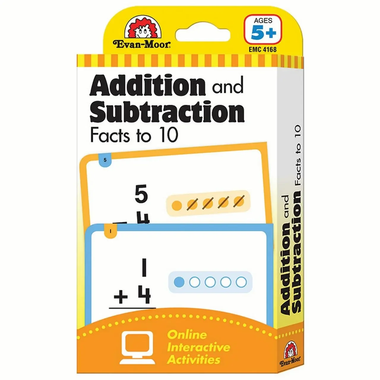 Evan-Moor Flashcards: Addition and Subtraction Facts to 10,aged 7 8 9 10, English card book 9781609639464