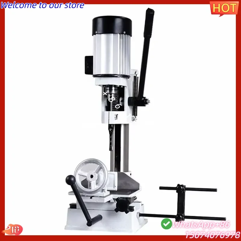 2026 Portable Woodworking Tenon Chisel Mortiser Machine with Strong Stability Bench Wood Drill and Door Lock Motor-Core