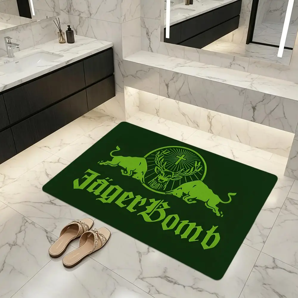 Floor Mat Diatomite Bath Mat, Quick Dry, Absorbent, Multi-Scene Mat Beer Brand J-Jagermeister