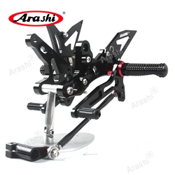 Arashi Racing Adjustable Rearset For KAWASAKI Ninja 400 2018 2019 2020 2021 2022 2023 CNC Footrest Foot Pegs Z 400 Z400 / ABS