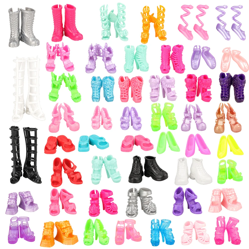 

Barwa New Fashion Random Style 50 Pieces Doll Shoes Doll Accessories for 11.5inch/30cm Doll Kids Toys Birthdays Gifts