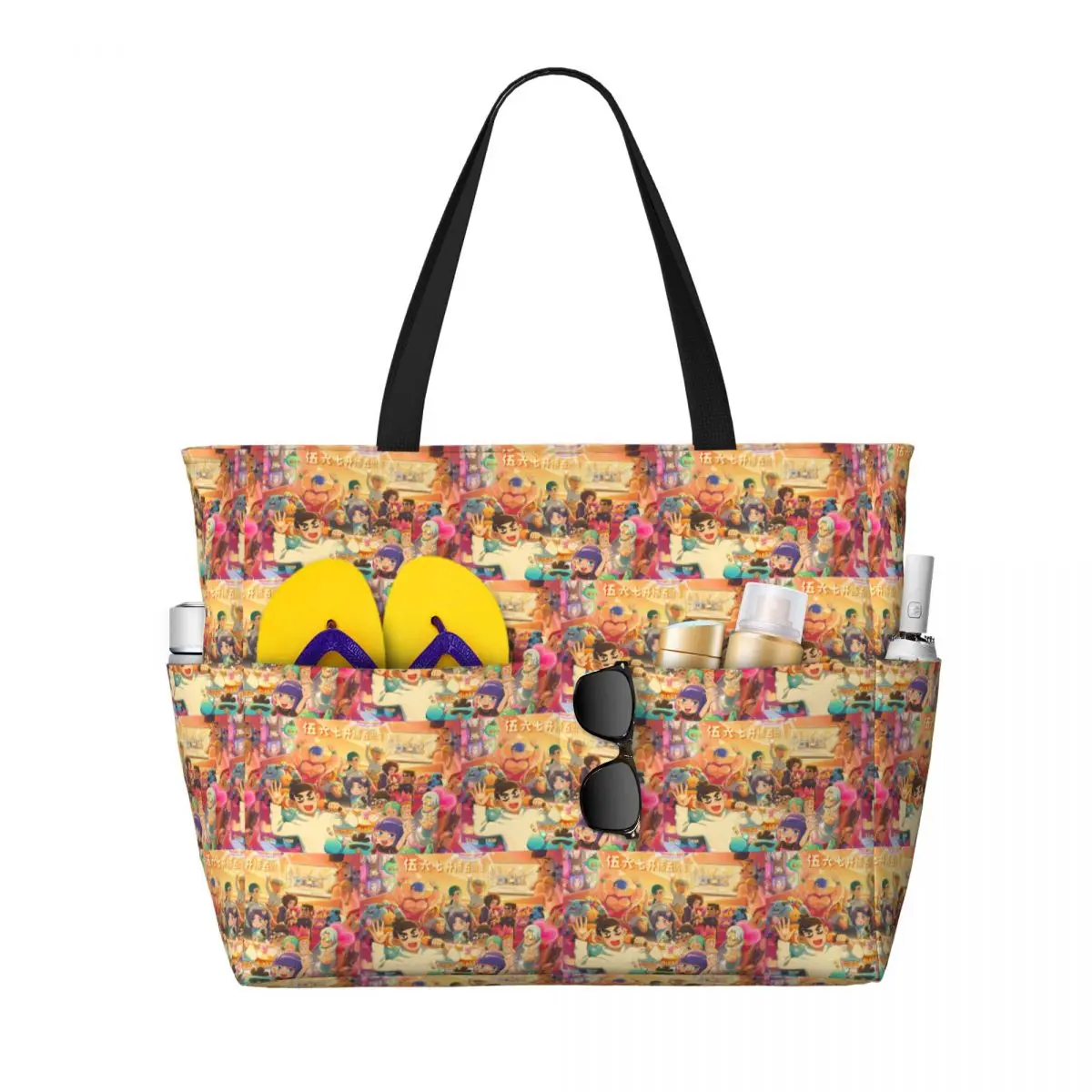 Scissor Seven Action Manga Cartoon Beach Tote Bag Sport Gym Yoga Duffle Large Tote Bag Women Travel Bag Fitness bag