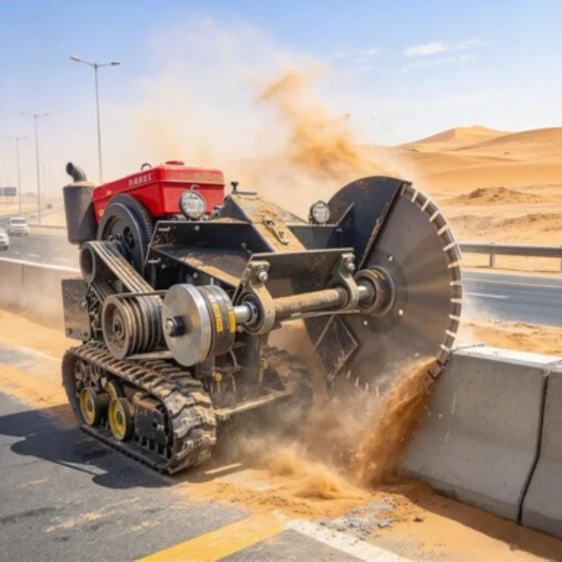 Crawler Wire Saw Machine 22KW Remote Control Road Cutting Machine Concrete Asphalt Demolition Projects
