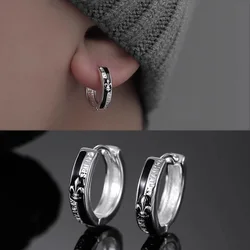 1Pc New In Fashion Hip Hop British Style Hoops Ear Stud Piercing Earrings For Women Men Trendy Aesthetic Jewelry Accessories