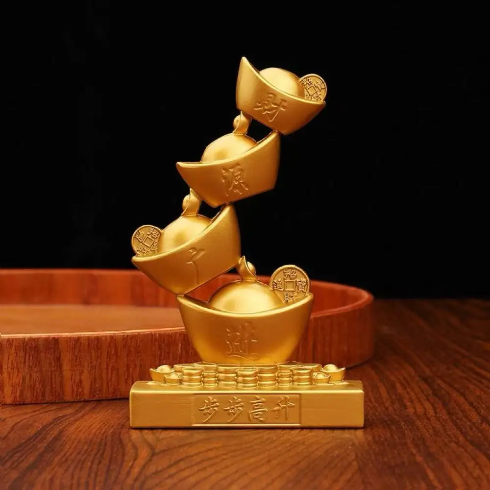 Gold Yuanbao Tree for Christmas New Year Home Office Decorations Lucky Money Feng Shui Trees Men Women Birthday Xmas Gifts Metal